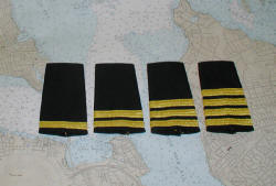 Captain and crew epaulets.